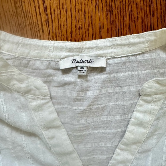 Madewell Beachy Oversized Shirt (xs-off white) - Picture 6 of 10